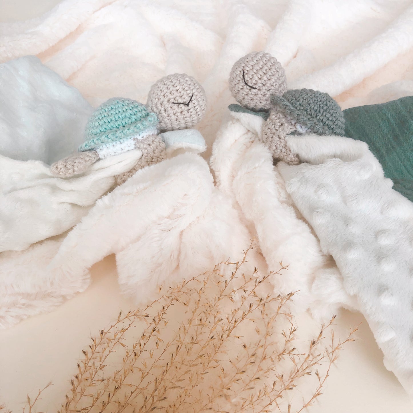 Doudou tortue personnalisé au crochet