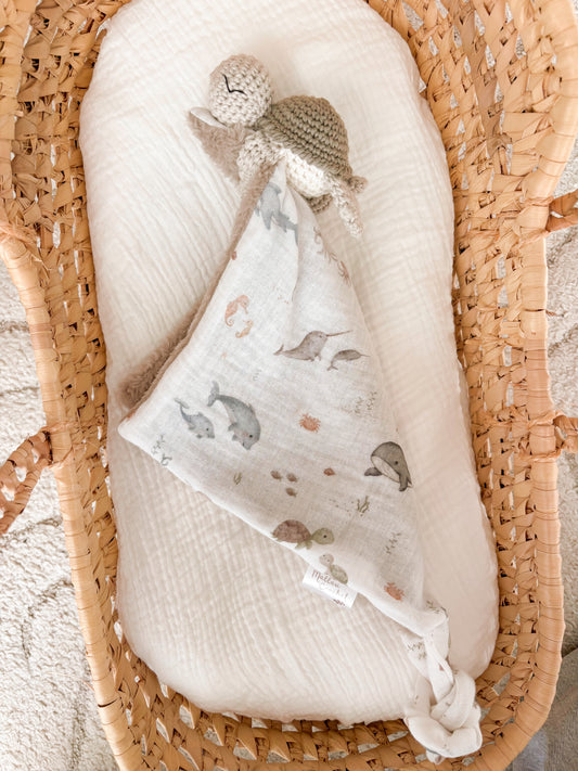 Mon doudou Tortue animaux marins EN STOCK